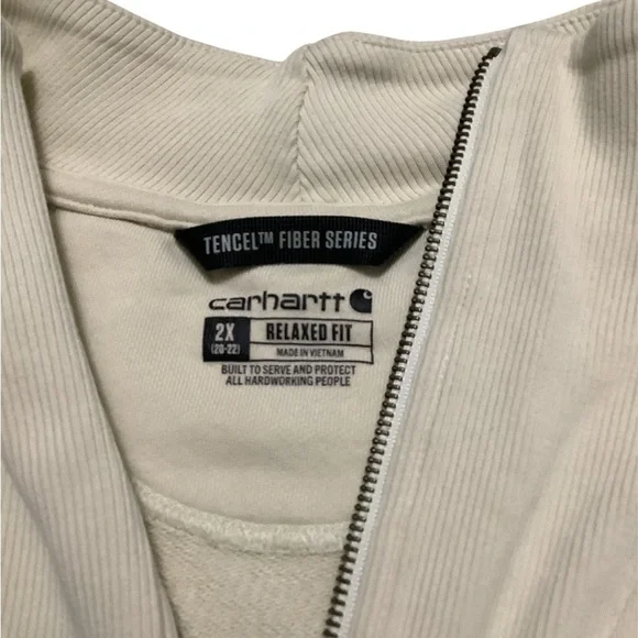Carhartt Cream cotton half zip - Picture 3 of 3